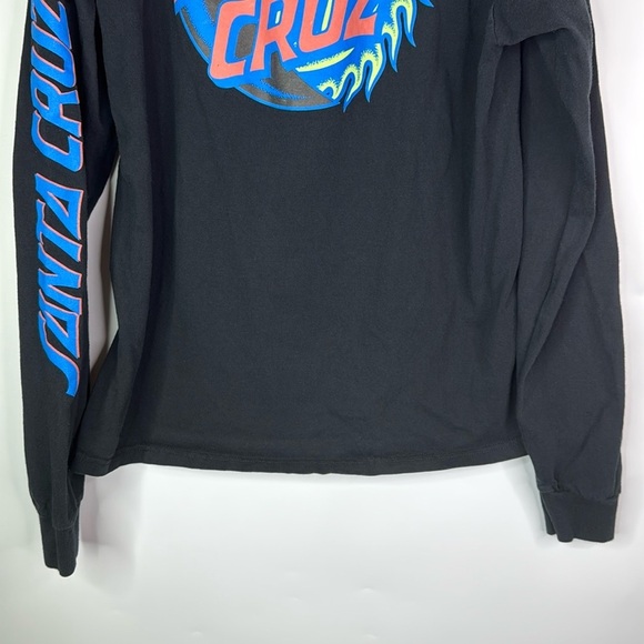 Santa Cruz Black Long Sleeve Crewneck Sweatshirt Large - Picture 6 of 9